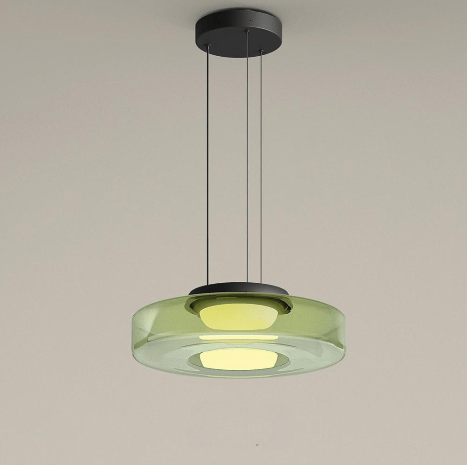 Contemporary Glass Hanging Lamp in Minimalist Design