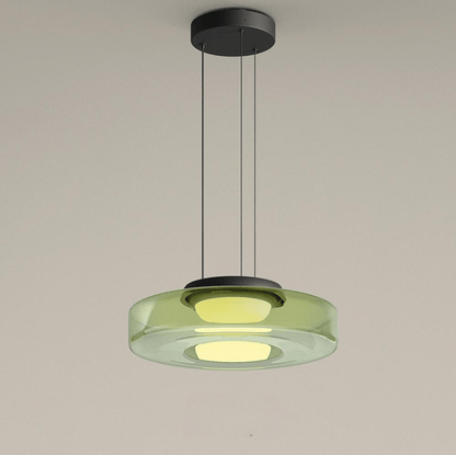 Contemporary Glass Hanging Lamp in Minimalist Design