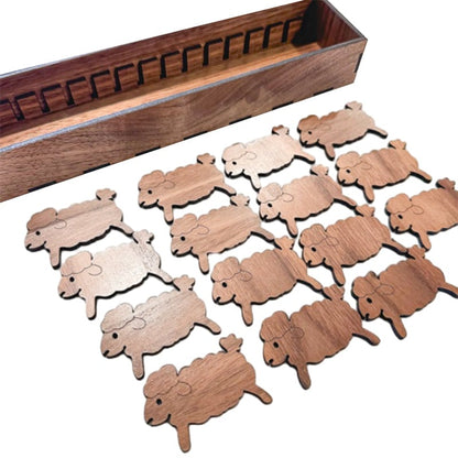 Wooden Bunny Sewing Thread Organizer Storage Set