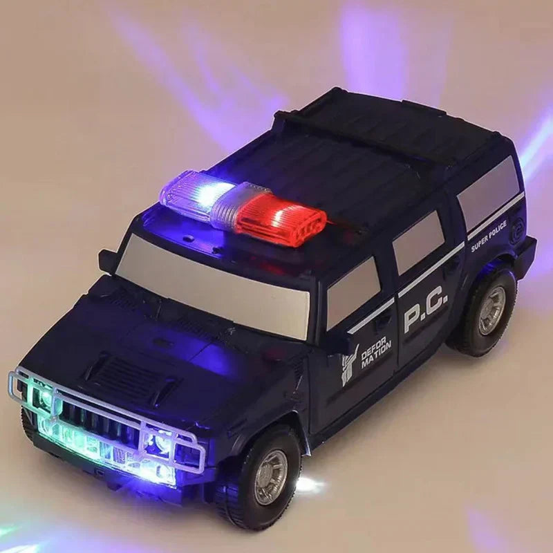 Cool Transforming Police Car Robot Toy
