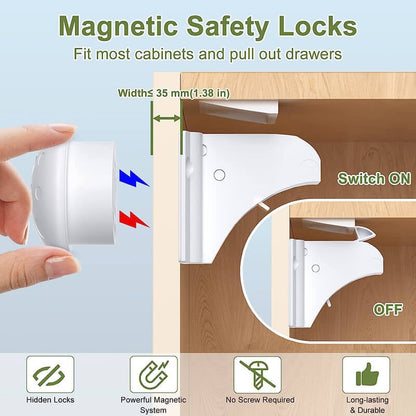 Baby Proof Magnetic Cabinet Locks