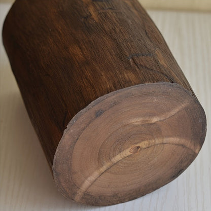 Rustic Wood Desk Pen Holder - Natural Home Office Decor