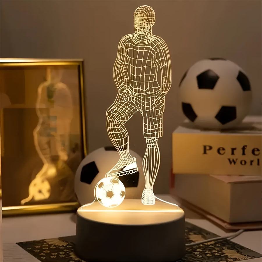 3D Football Table Desk Lamp