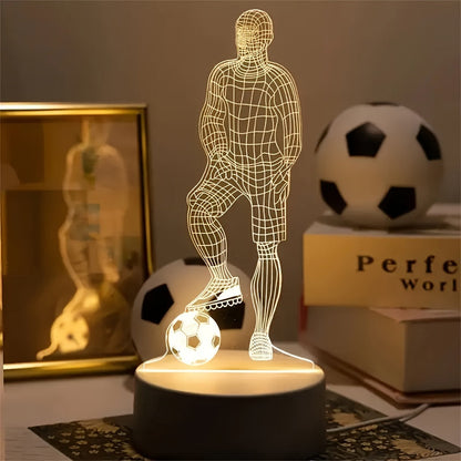3D Football Table Desk Lamp
