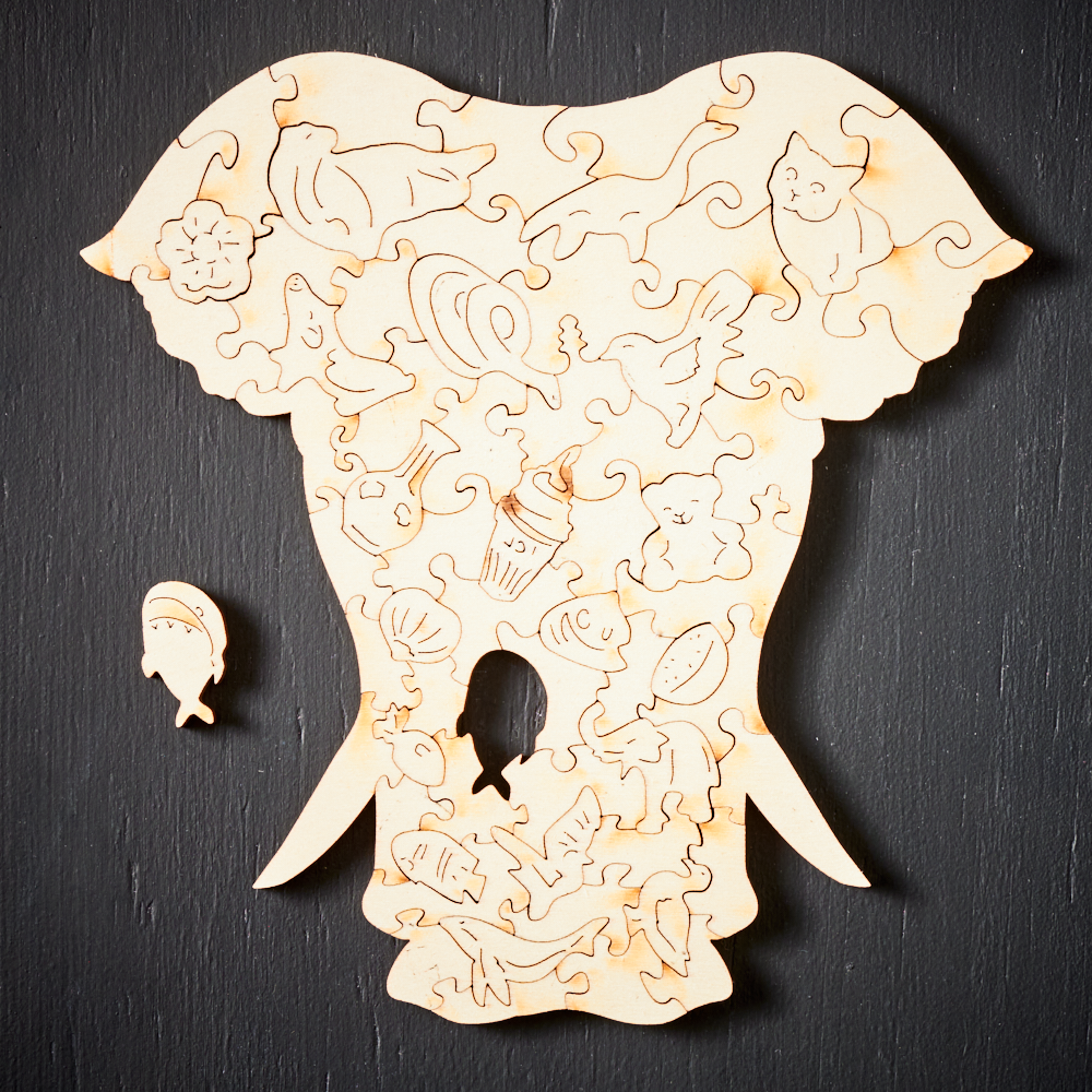 Fun Wooden Puzzle Toys Animals Figures