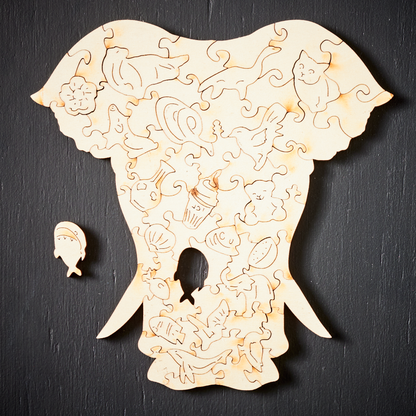 Fun Wooden Puzzle Toys Animals Figures