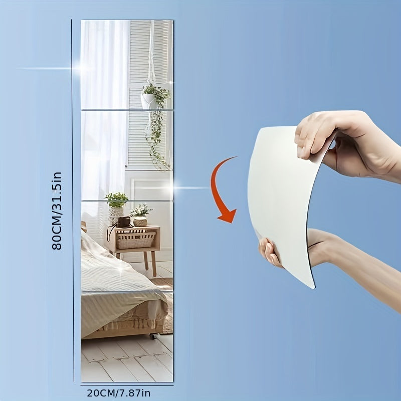 Shatterproof Wall Mirror Set