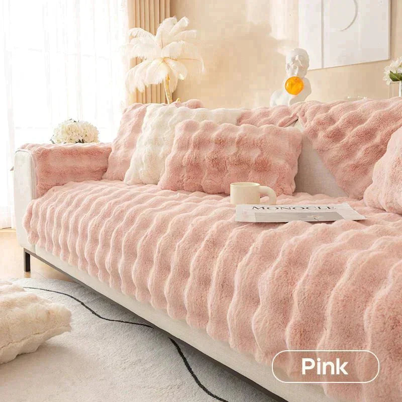 Plush Sofa Throw Blanket for Cozy Living Room Decor