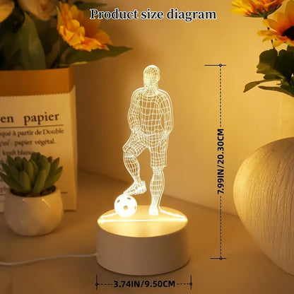 3D Football Table Desk Lamp