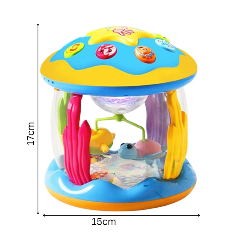 Colorful Baby Drum Toy with Music and Flashing Lights