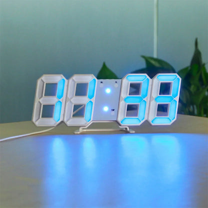 Slim Digital LED Wall Clock with Dimmer Function