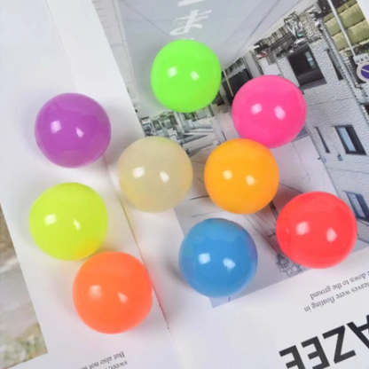 Colorful Sticky Decompression Balls (4 Pack)