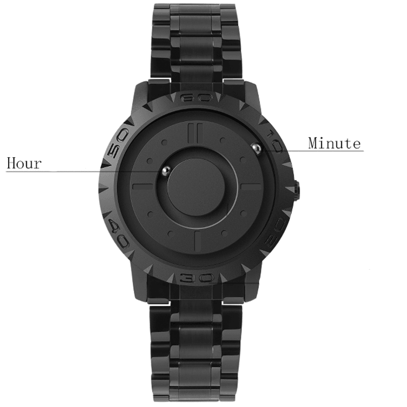 Sleek Magnetic Leather Watch for Men