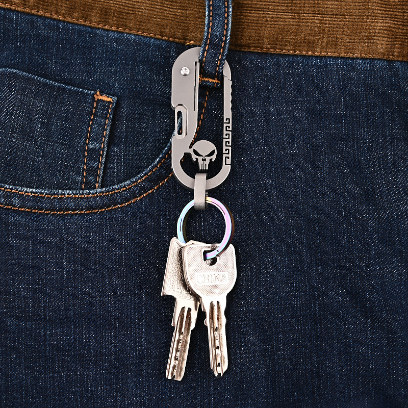 Compact Folding Pocket Knife Keychain Tool