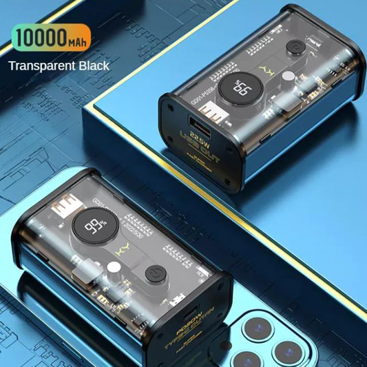 Compact LED Transparent Portable Charger - Befez