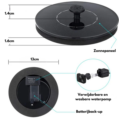 Soothing Outdoor Water Fountain with Solar Power