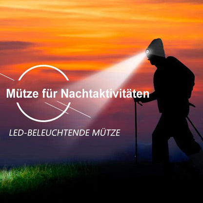 Detachable LED Light Beanie Cap