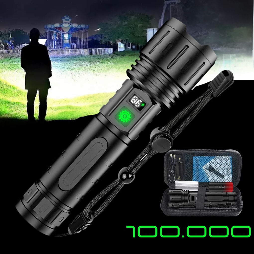 Bright Heavy Duty Rechargeable LED Flashlight