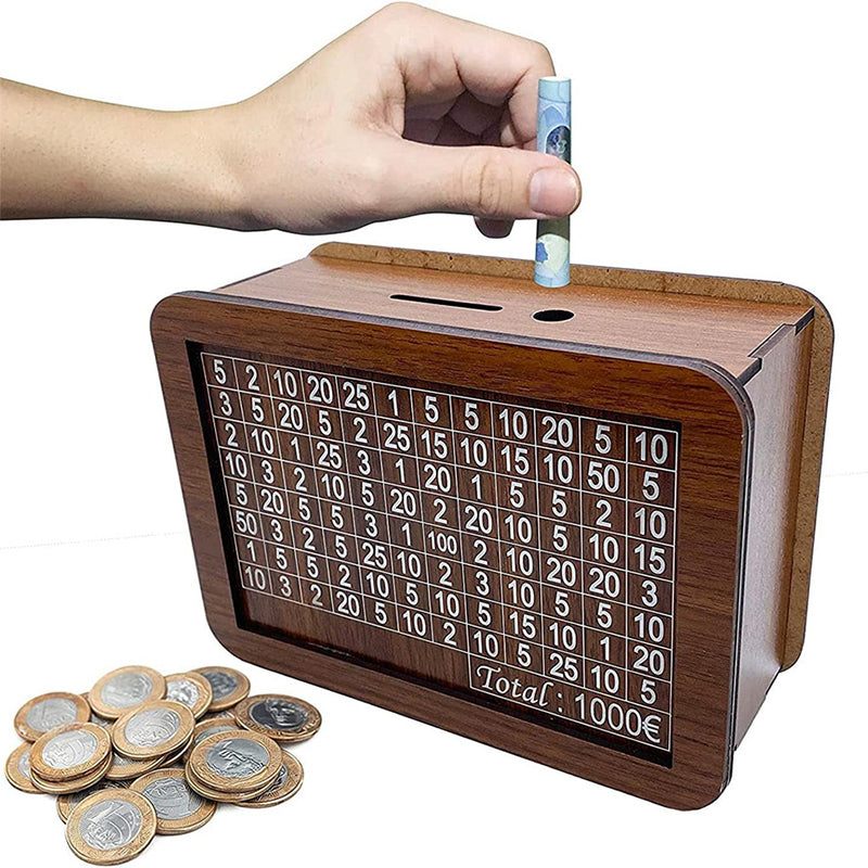 Traditional Coin Saving Box with Counter