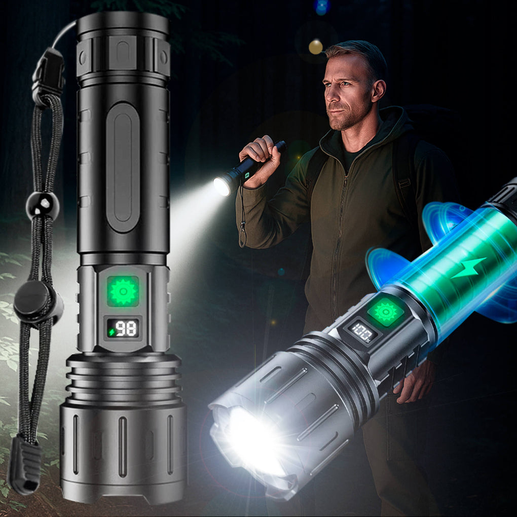 Bright Heavy Duty Rechargeable LED Flashlight - Befez