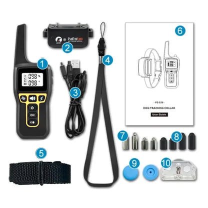 Waterproof Rechargeable Dog Training Collar with Remote