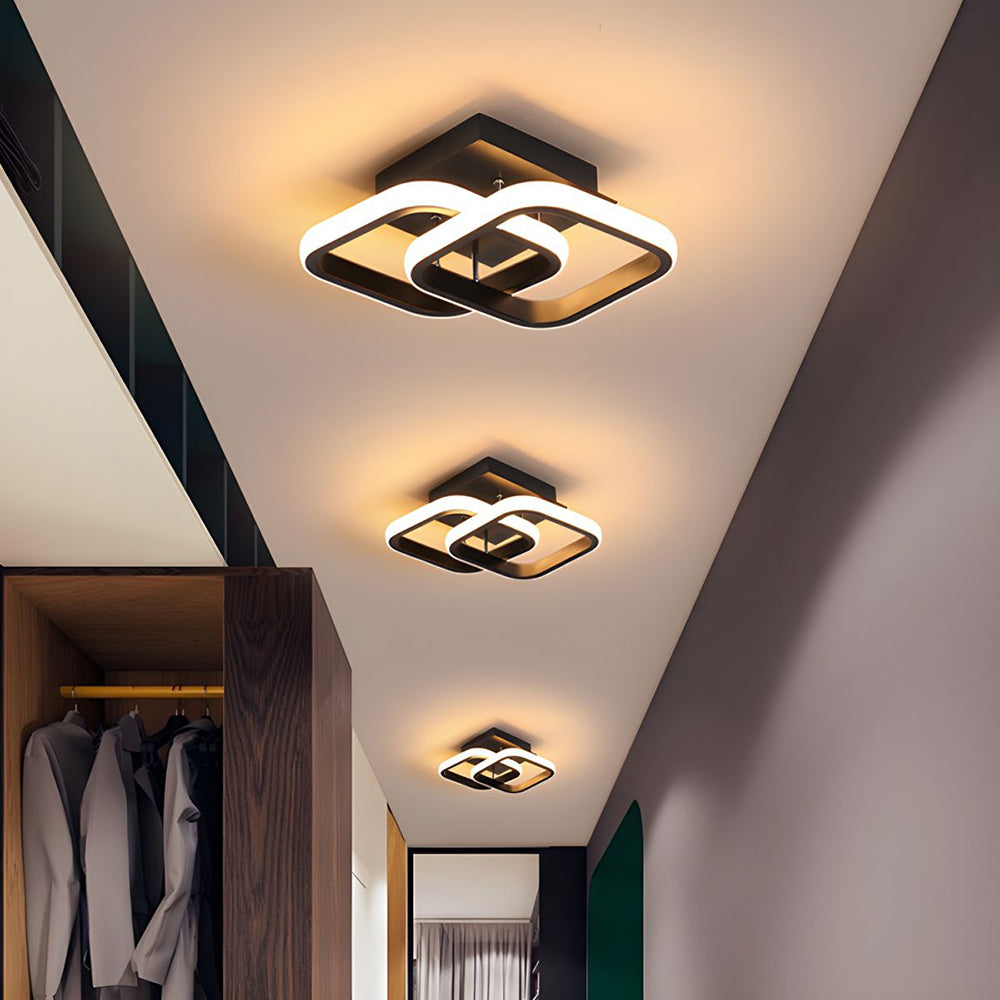 Modern Black LED Ceiling Fixture