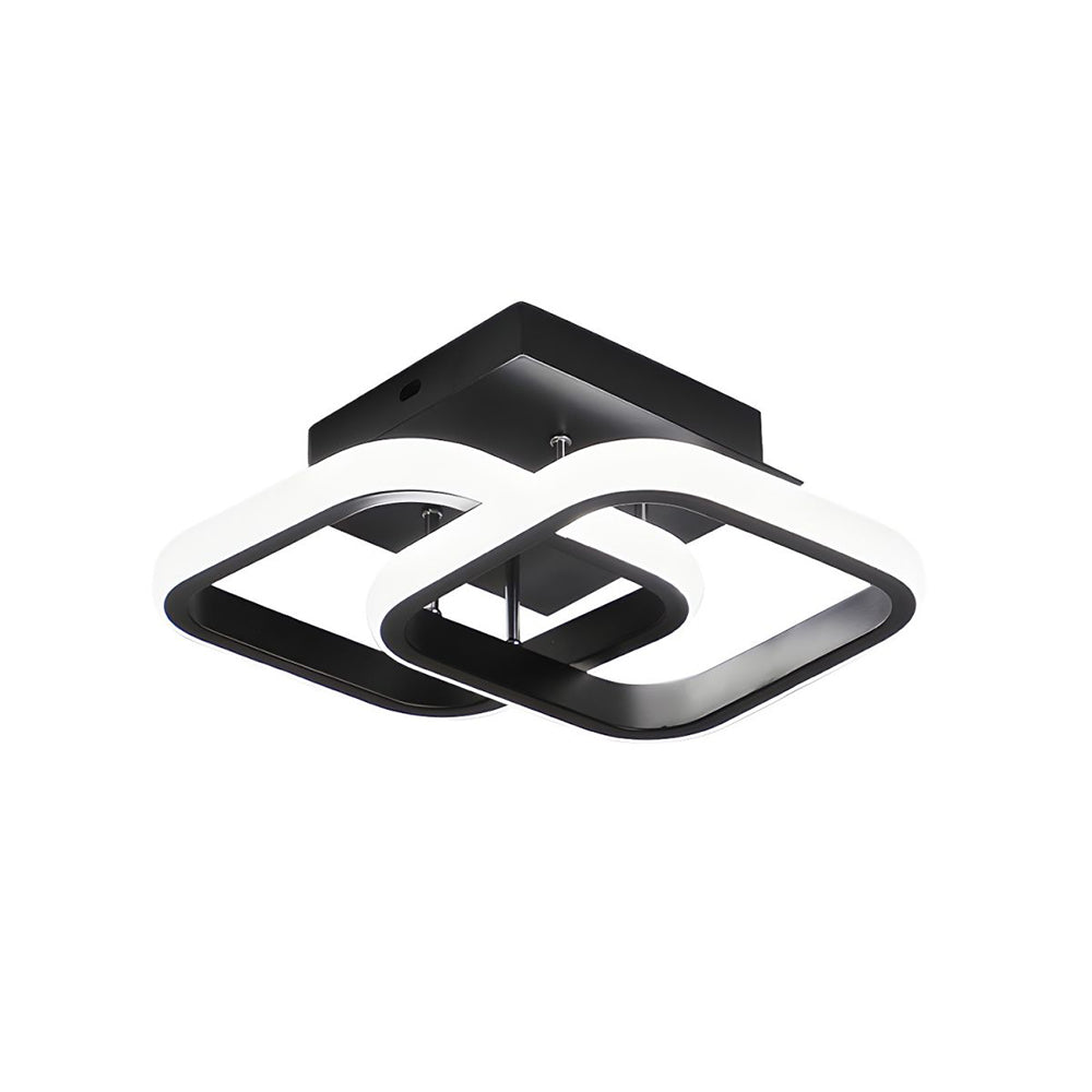 Modern Black LED Ceiling Fixture