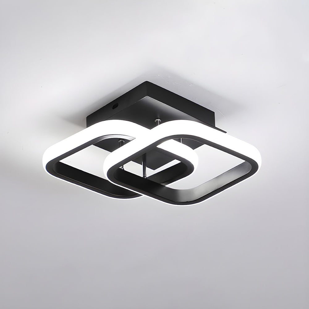 Modern Black LED Ceiling Fixture