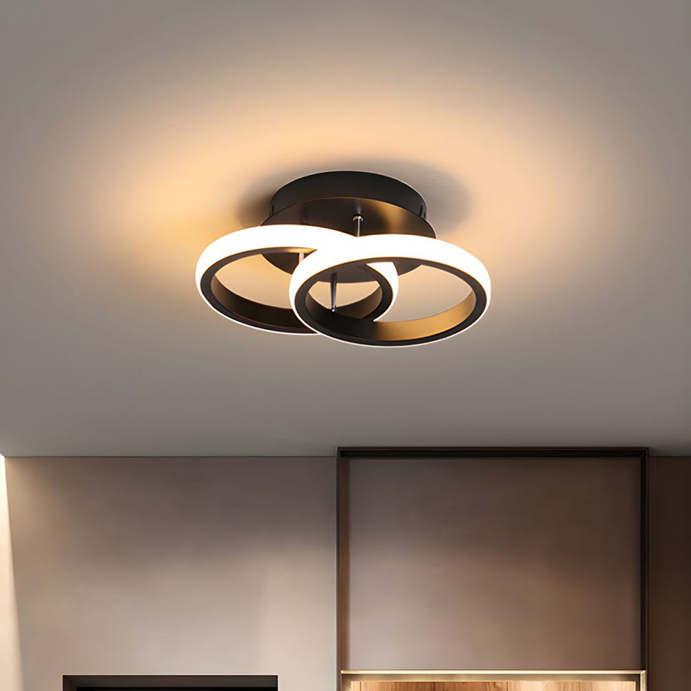 Modern Black LED Ceiling Fixture