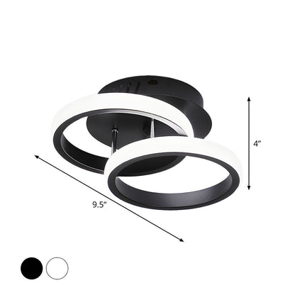 Modern Black LED Ceiling Fixture