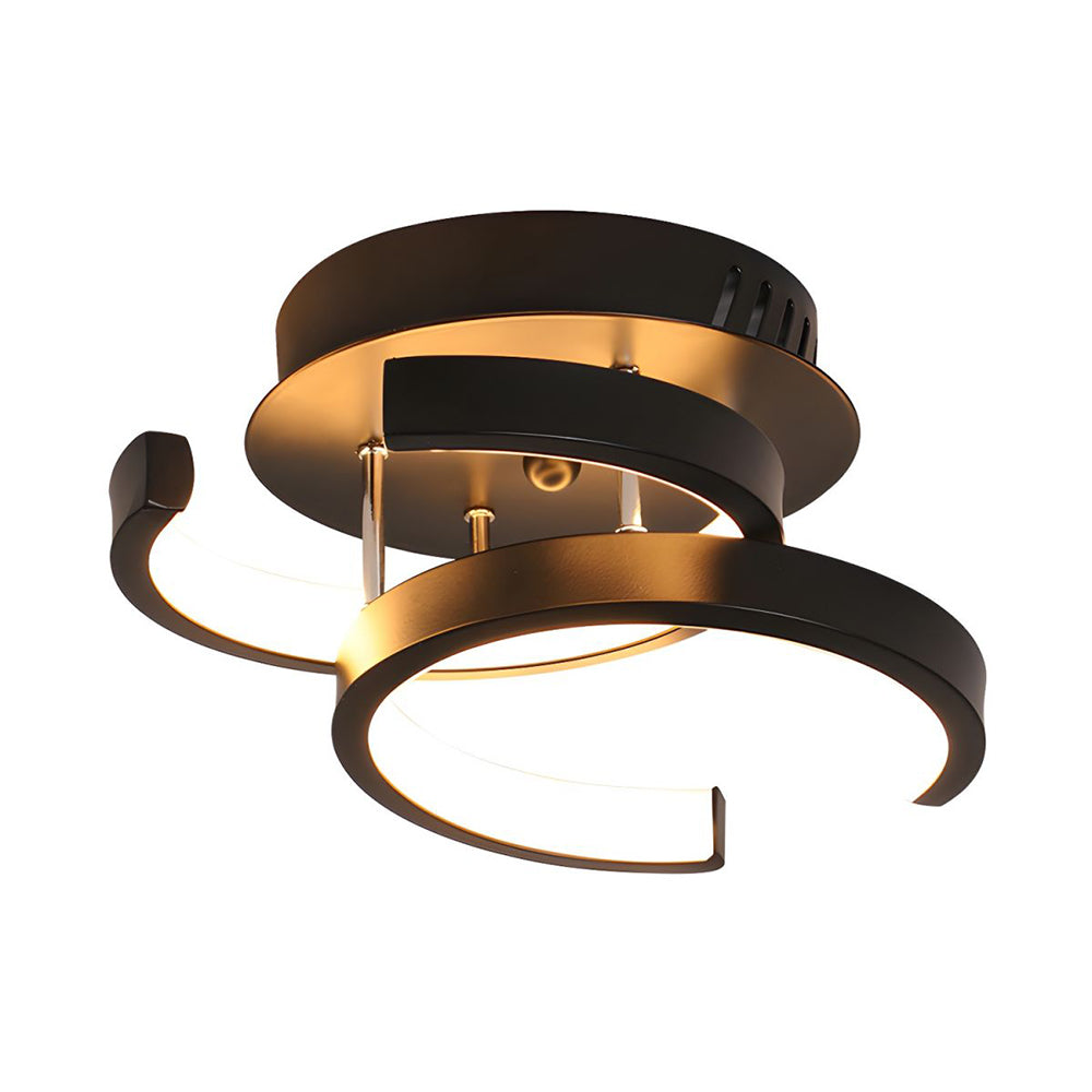 Modern Black LED Ceiling Fixture