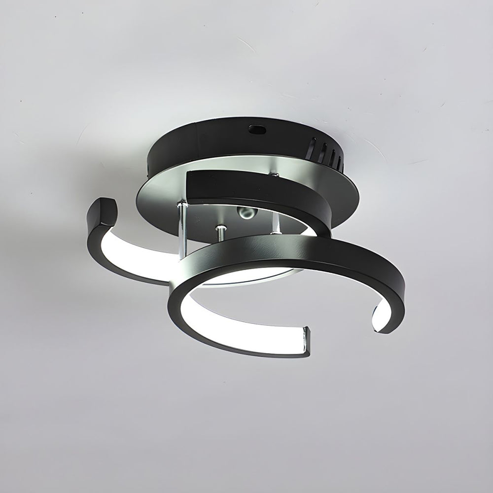 Modern Black LED Ceiling Fixture