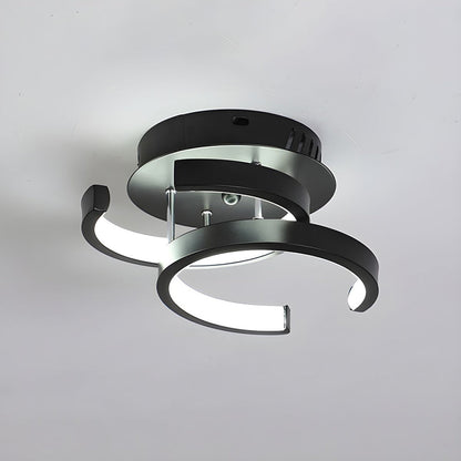 Modern Black LED Ceiling Fixture