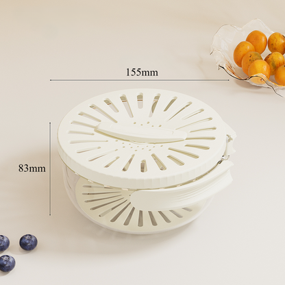 Collapsible Easy-Pour Laundry Basket with Swivel Top