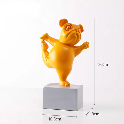 Fun Bulldog Figurines - Cute Home Decor Accents