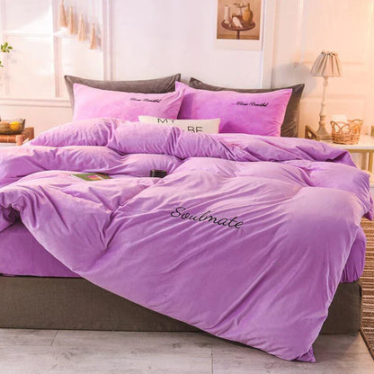 Soft Plush Duvet Cover for Cozy Bedroom Sleep