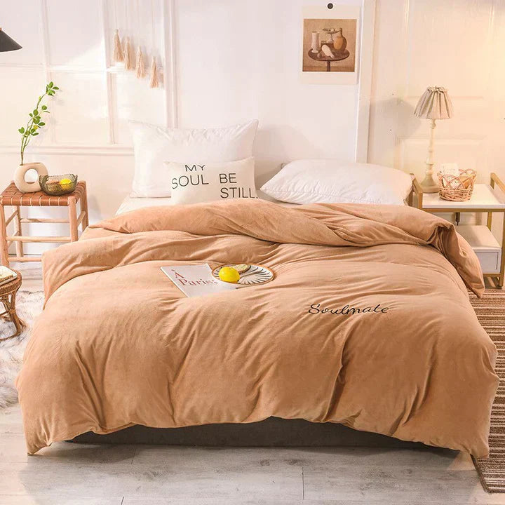 Soft Plush Duvet Cover for Cozy Bedroom Sleep