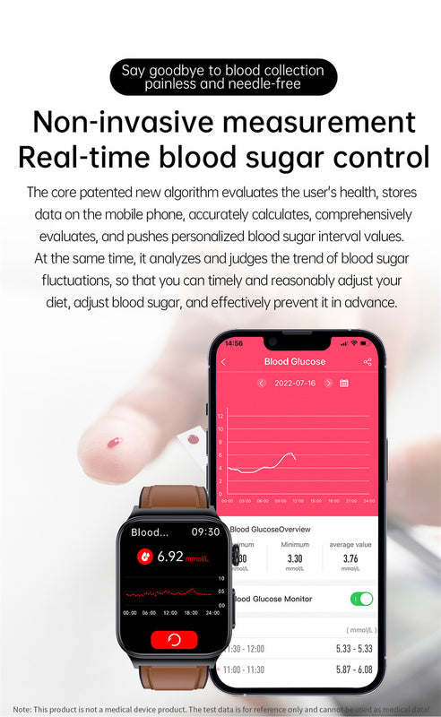 Accurate Blood Sugar Smartwatch Monitor
