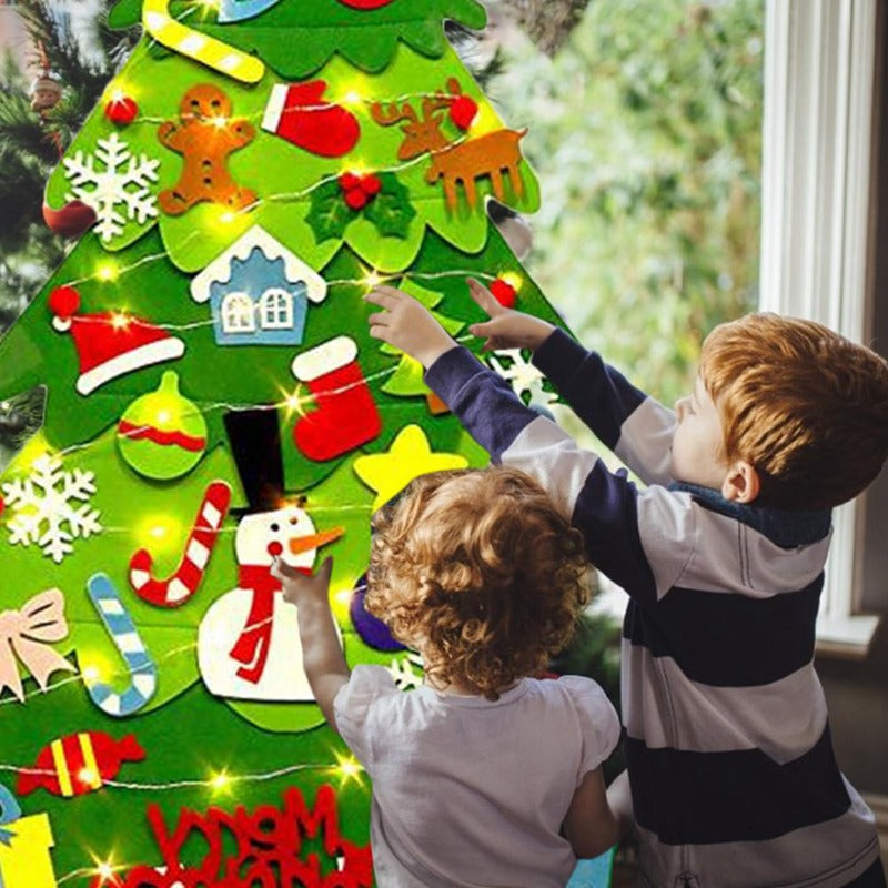 Colorful DIY Felt Christmas Tree Kit