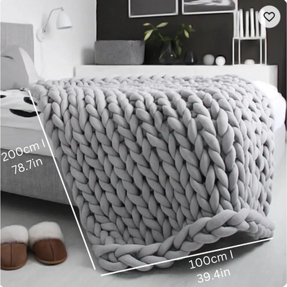 Soft Weighted Cotton Throw Blanket