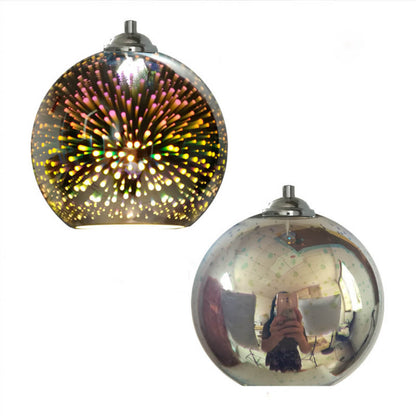 Vibrant Colorful Glass Globe Pendant Light