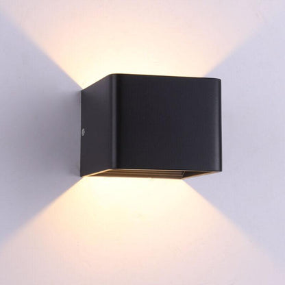 Compact Metal Square Wall Light