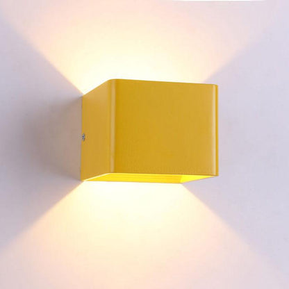 Compact Metal Square Wall Light