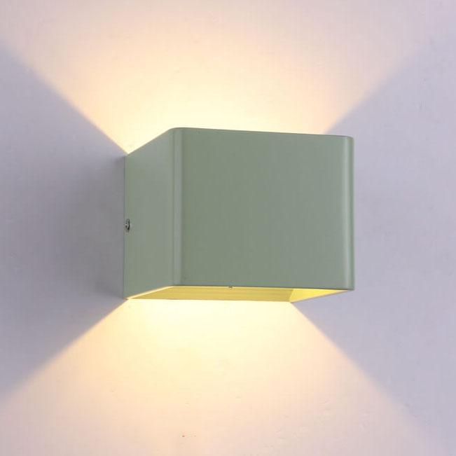 Compact Metal Square Wall Light