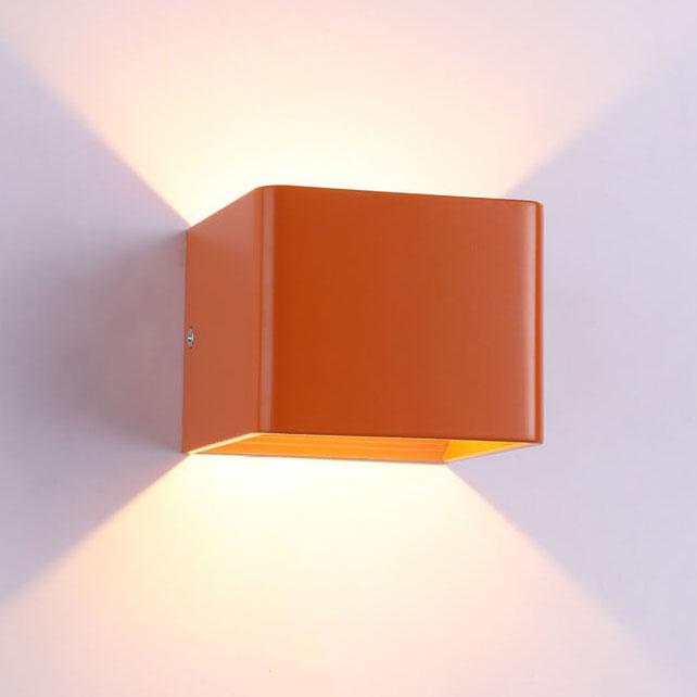 Compact Metal Square Wall Light