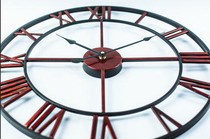 Vintage Metal Big Wall Clock Classic Style