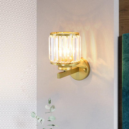 Elegant Glass Wall Lamp with Modern LED Lighting