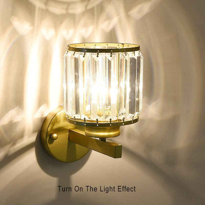 Elegant Glass Wall Lamp with Modern LED Lighting