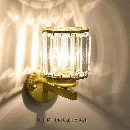 Elegant Glass Wall Lamp with Modern LED Lighting