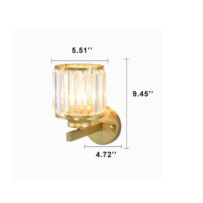 Elegant Glass Wall Lamp with Modern LED Lighting